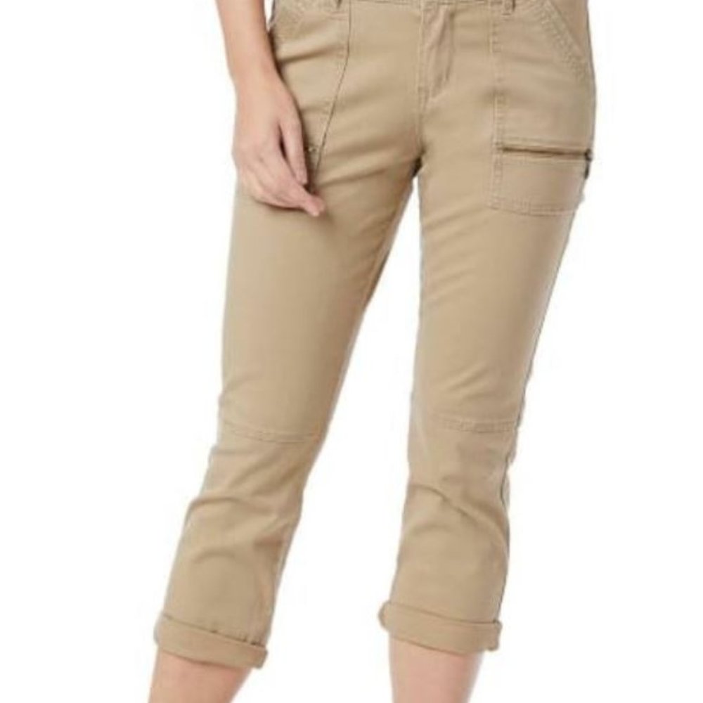 Unionbay Norma Crop Pant sz 12 Regular Tan